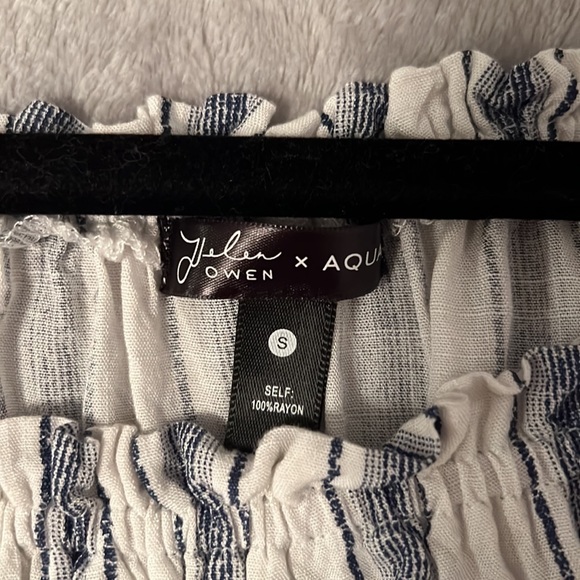 AQUA OFF THE SHOULDER TOP - Picture 2 of 3